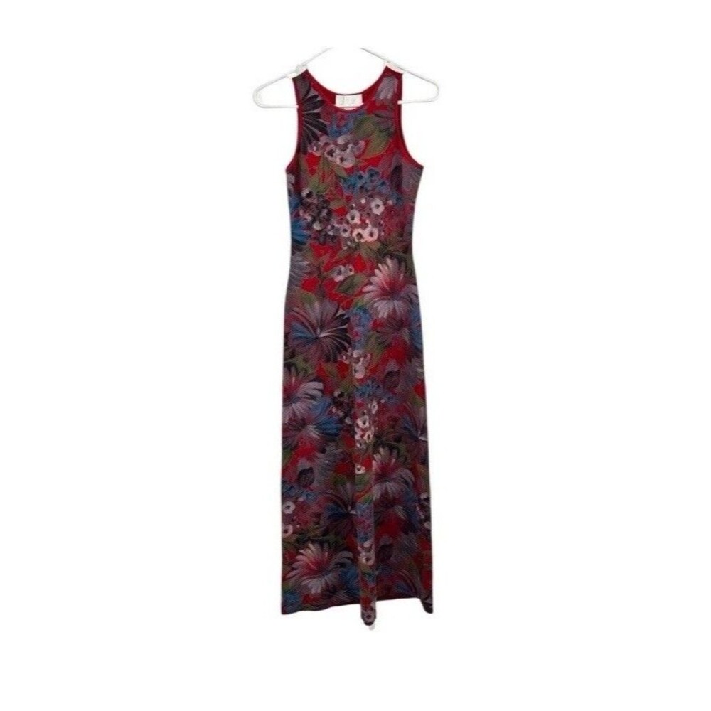 Womens Maxi Floral Stretch Fairy Dark Floral Y2K Bodycon Asian Vacation Resort
